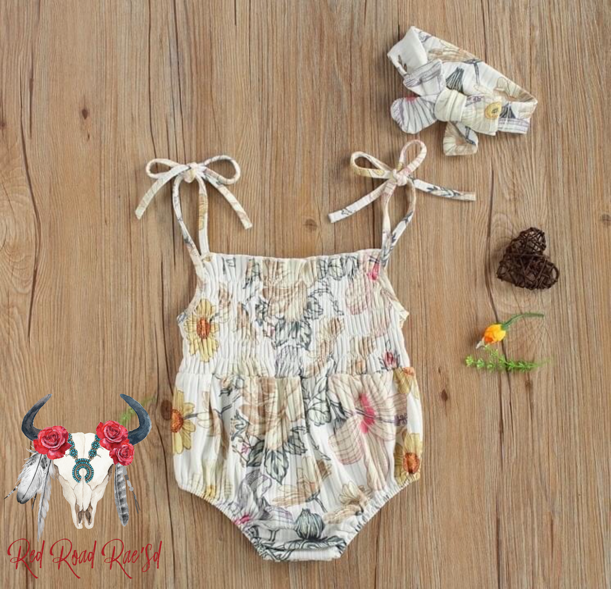 Sunny Flower Romper Set