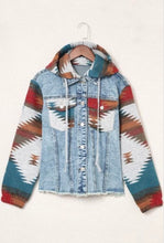 Load image into Gallery viewer, New Style Aztec Denim Jacket
