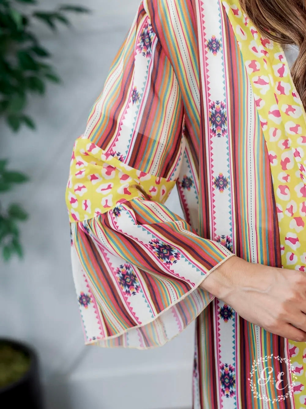 Mimosa Mornings Multi-Panel Duster - Jeweled Serape