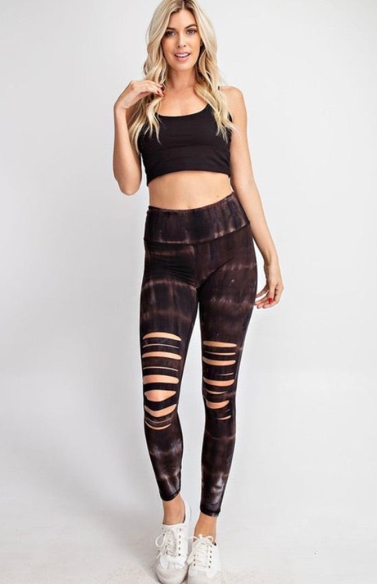 Lazer cut leggings