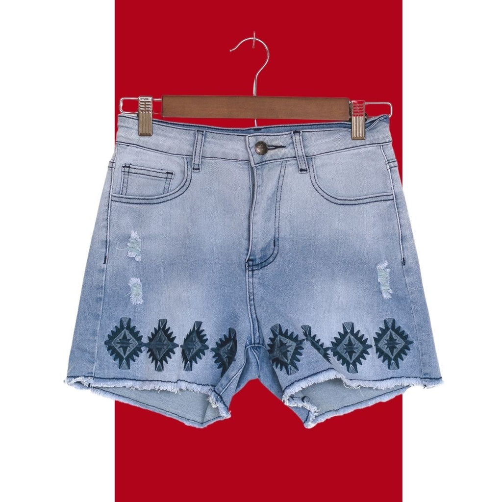 Azteca You Bet Denim Shorts