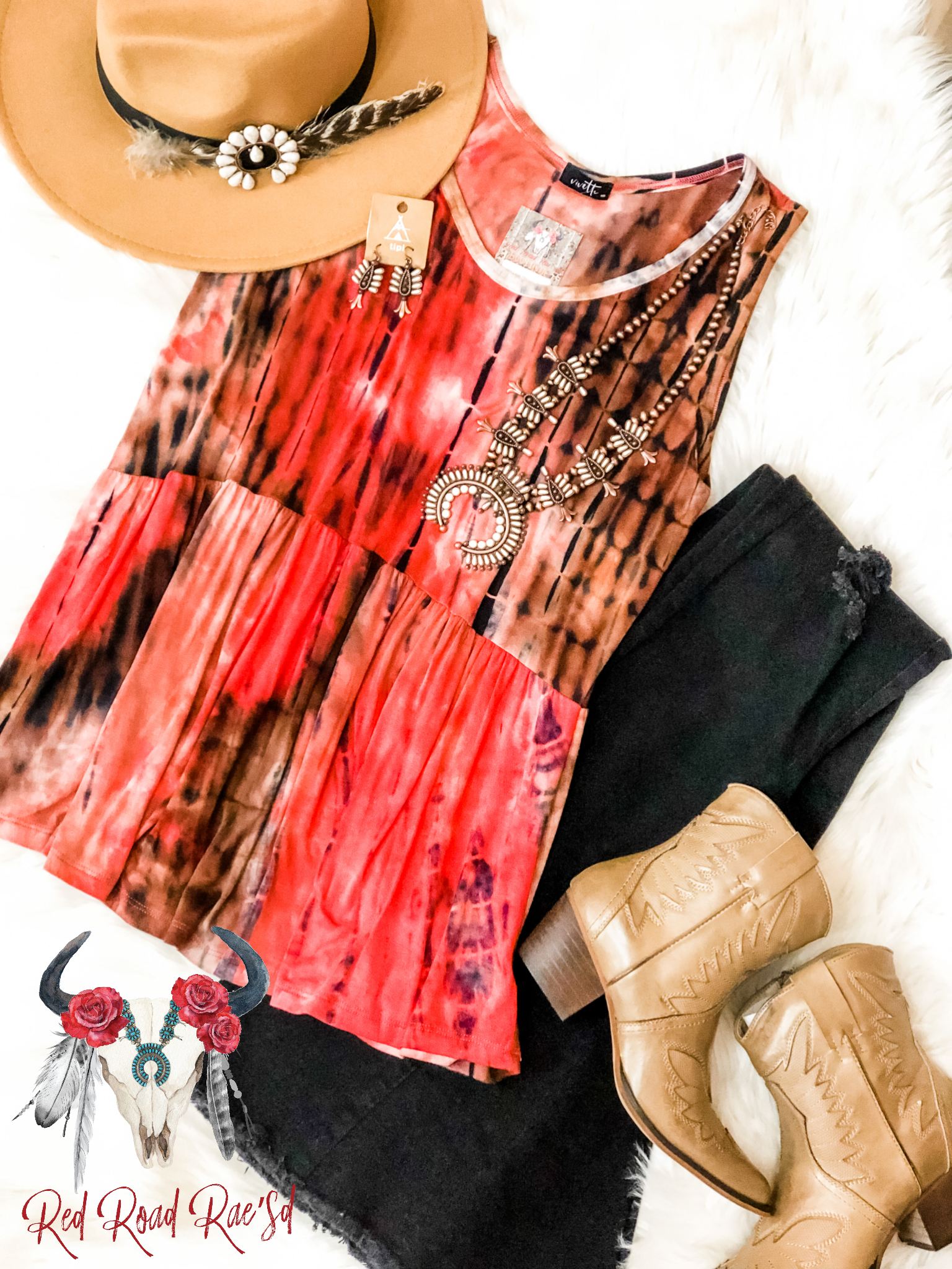 Hot Lava Peplum Tank