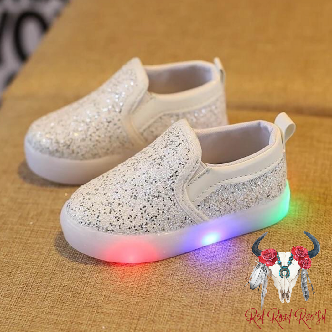 Light-up Sequin Slipon Sneakers